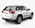 Jeep Grand Cherokee 2014 3D 모델  back view