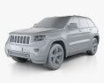Jeep Grand Cherokee 2014 3D 모델  clay render