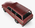 Jeep Wagoneer 1978 3D模型 顶视图