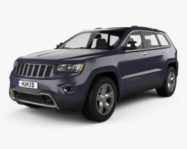 3D model of Jeep Grand Cherokee Overland 2017