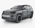 Jeep Grand Cherokee Summit 2017 3D 모델  wire render