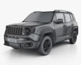 Jeep Renegade Latitude 2018 3d model wire render