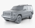 Jeep Commander (XK) Limited 2010 3d model clay render