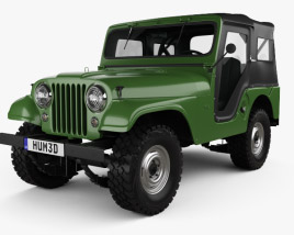 3D model of Jeep CJ-5 1954