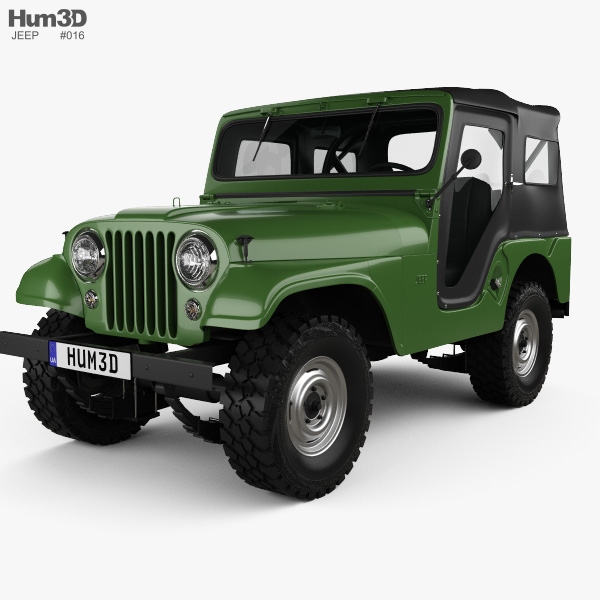 Jeep CJ-5 1954 3D модель