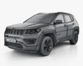 Jeep Compass Longitude (Latam) 2021 3D模型 wire render