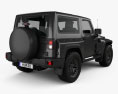 Jeep Wrangler Project Kahn JC300 Chelsea Black Hawk 2ドア 2019 3Dモデル 後ろ姿