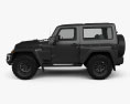 Jeep Wrangler Project Kahn JC300 Chelsea Black Hawk 2-Türer 2019 3D-Modell Seitenansicht