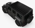 Jeep Wrangler Project Kahn JC300 Chelsea Black Hawk 4 puertas 2016 Modelo 3D vista superior
