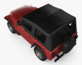 Jeep Wrangler YJ 1987 3d model top view