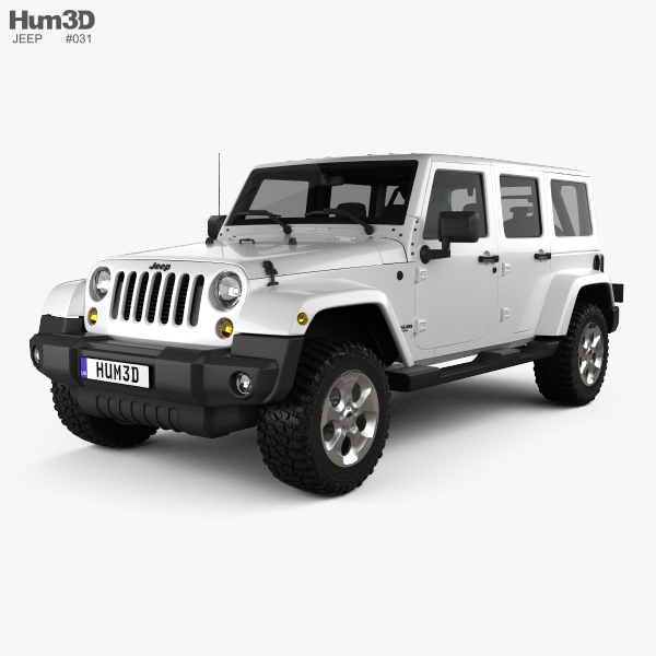 Jeep Wrangler Unlimited Sahara 2017 Modèle 3D