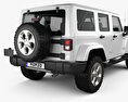 Jeep Wrangler Unlimited Sahara 2017 Modelo 3D