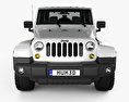 Jeep Wrangler Unlimited Sahara 2017 Modèle 3d vue frontale