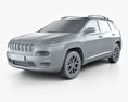 Jeep Cherokee KL Latitude 2018 3d model clay render