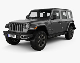 Jeep Wrangler Unlimited Sahara 2020 Modèle 3D