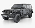 Jeep Wrangler Unlimited Sahara 2020 3D 모델  wire render