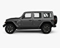Jeep Wrangler Unlimited Sahara 2020 3D模型 侧视图