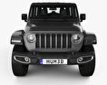 Jeep Wrangler Unlimited Sahara 2020 Modèle 3d vue frontale