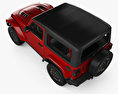 Jeep Wrangler Rubicon 2020 3d model top view