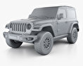 Jeep Wrangler Rubicon 2020 3d model clay render