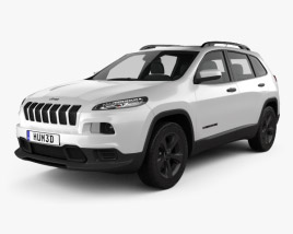 3D model of Jeep Cherokee Limited 2018