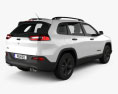 Jeep Cherokee Limited 2018 3D 모델  back view