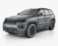 Jeep Grand Cherokee Overland 2020 3D модель wire render