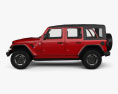 Jeep Wrangler 4-door Rubicon 2020 3d model side view