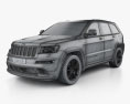 Jeep Grand Cherokee SRT8 2016 3D模型 wire render