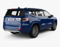Jeep Commander Limited 2021 3D 모델  back view