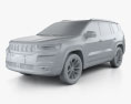 Jeep Commander Limited 2021 3D模型 clay render