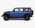 Jeep Wrangler Unlimited Rubicon 4-door 2020 3d model side view