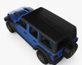 Jeep Wrangler Unlimited Rubicon 4-door 2020 3d model top view