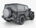 Jeep Wrangler Project Kahn JC300 Chelsea Black Hawk 2-door RHD with HQ interior 2019 3d model