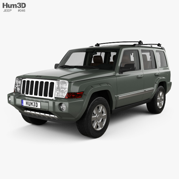 Jeep Commander Limited with HQ interior 2010 3D model