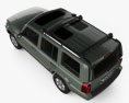 Jeep Commander Limited mit Innenraum 2010 3D-Modell Draufsicht