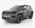 Jeep Compass Limited 2021 3D模型 wire render