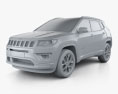Jeep Compass Limited 2021 3D-Modell clay render