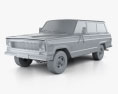 Jeep Cherokee S 4ドア 1977 3Dモデル clay render