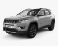 Jeep Compass Limited mit Innenraum 2021 3D-Modell