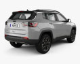 Jeep Compass Limited avec Intérieur 2021 Modèle 3d vue arrière