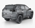 Jeep Compass Limited 인테리어 가 있는 2021 3D 모델 