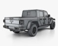 Jeep Gladiator Rubicon with HQ interior 2023 3d model