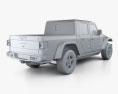 Jeep Gladiator Rubicon з детальним інтер'єром 2023 3D модель