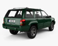 Jeep Grand Cherokee 1999 3D模型 后视图