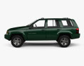 Jeep Grand Cherokee 1999 3D 모델  side view