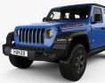 Jeep Wrangler 4-door Unlimited Rubicon with HQ interior 2020 3d model