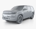 Jeep Grand Wagoneer concept 2023 3D模型 clay render
