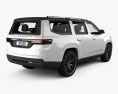 Jeep Grand Wagoneer 带内饰 2023 3D模型 后视图