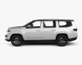 Jeep Grand Wagoneer 带内饰 2023 3D模型 侧视图